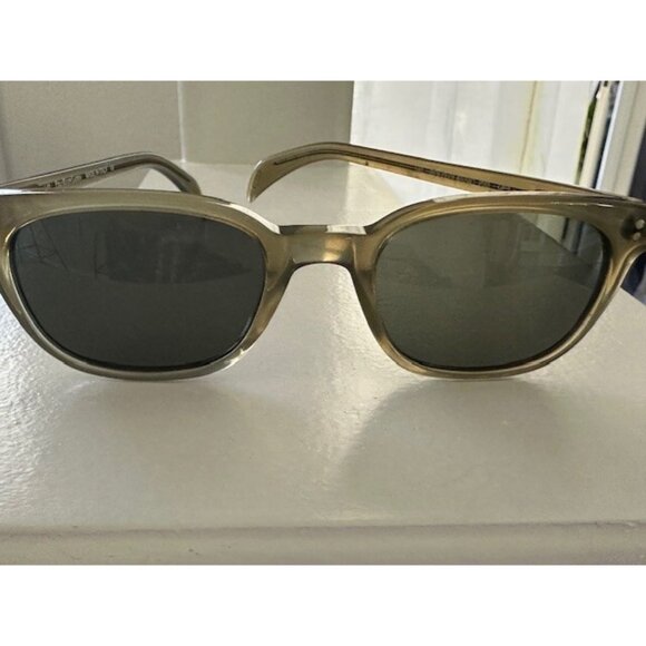 Polo Ralph Lauren Classic Sunglasses Olive Green Square 140 293 QP4 Italy Scuffs